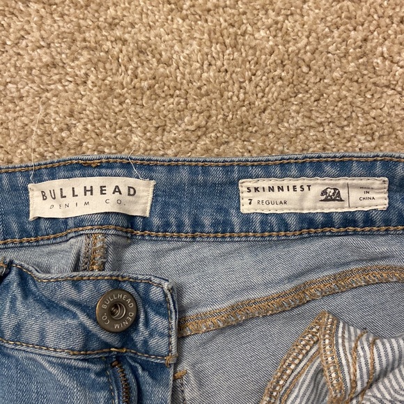 Bullhead Denim Co High Rise Skinniest Jeans 7 Regular - Picture 3 of 11